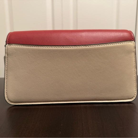 Coach Beat Crossbody Clutch In Colorblock - pewter / red sand ivory multi - Picture 5 of 12